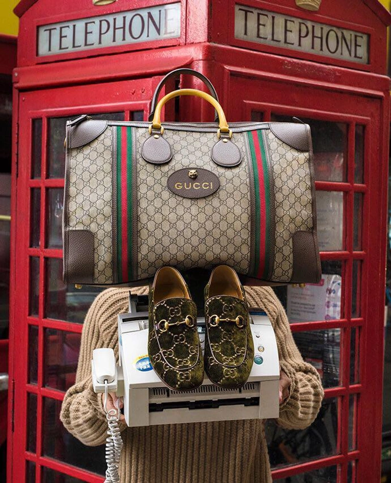 Selfridges's Posts | Wearing: Gucci Logo-embossed Velvet Loafers In Dark Green