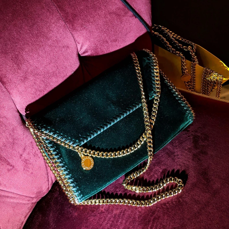 Selfridges's Posts | Wearing: Stella Mccartney Black Falabella Mini Velvet Tote Bag