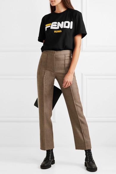 FENDI Rockoko Chelsea Sock Combat Boot In Black