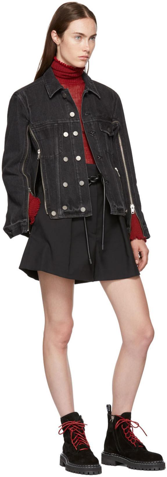 3.1 PHILLIP LIM Origami Pleated Shorts In Black