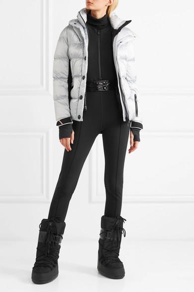 MOON BOOT Icon Suede-trimmed Quilted Shell Snow Boots In Black