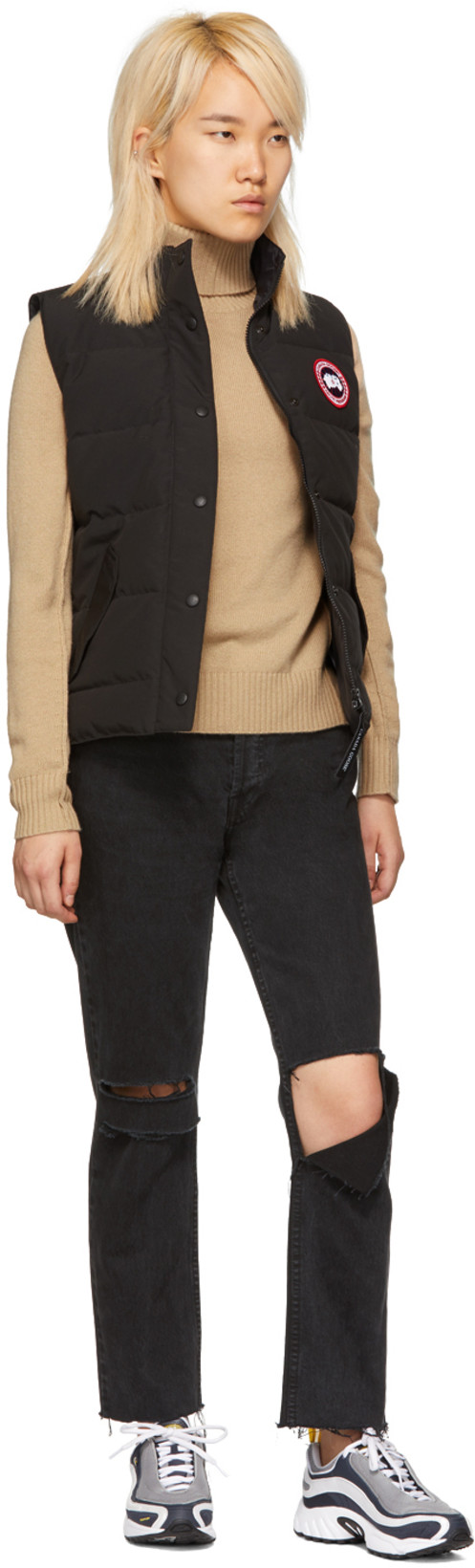 CANADA GOOSE Black Nylon Freestyle Vest