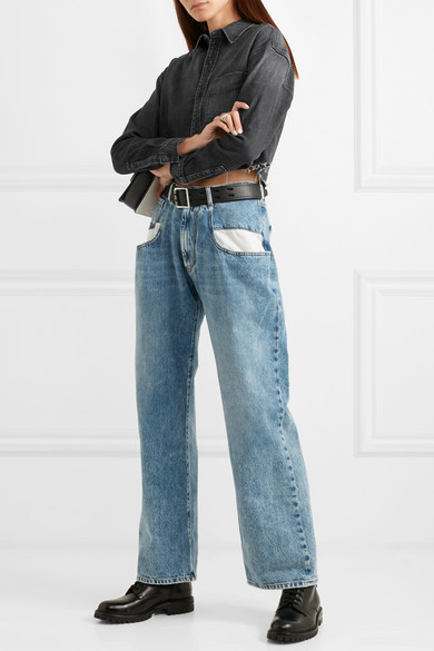 MAISON MARGIELA Straight Leg Jeans With Contrasted Pockets Clothing In Blue