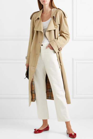 FERRAGAMO Barabou Patent Leather Ballet Flats In Red