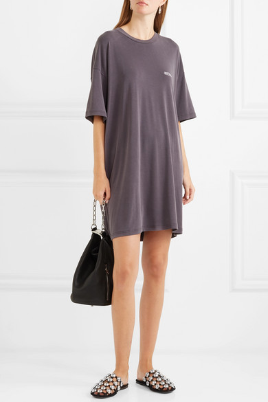 ALEXANDER WANG Amelia Studded Suede Slippers In Black