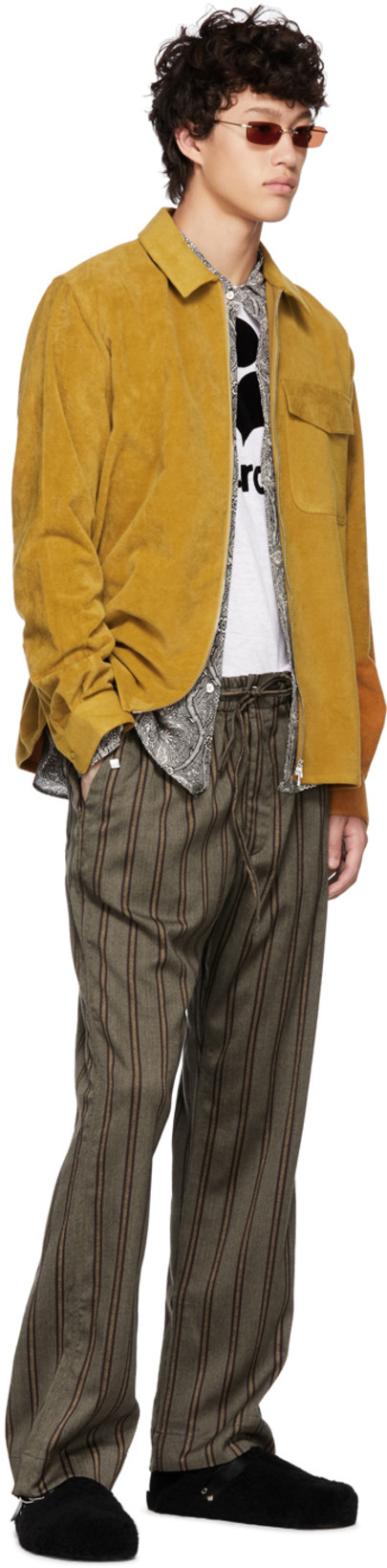 ISABEL MARANT Linen Crew Neck T-shirt With Bold Graphic Logo In White