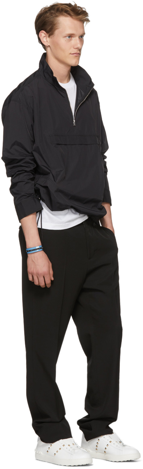 VALENTINO GARAVANI Valentino Rockstud Untitled Leather Sneaker In White