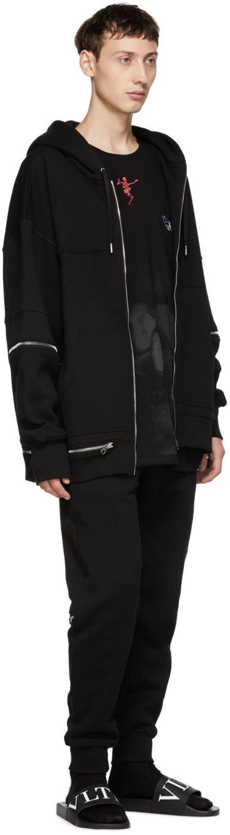 VALENTINO GARAVANI Man Sandals White Size 7 Rubber In Black