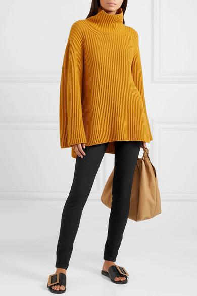 JOSEPH Gabardine Mid-rise Stretch-woven Leggings In Black