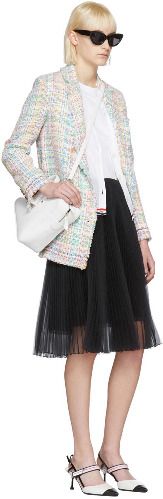 THOM BROWNE Relaxed-fit Cotton T-shirt In White