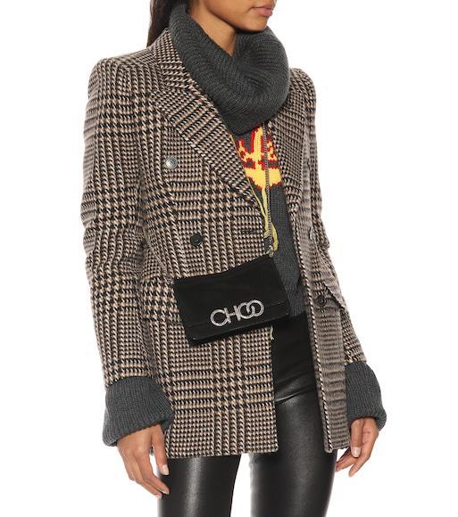 JIMMY CHOO Love 85 Black Patent Leather Pumps In Brown