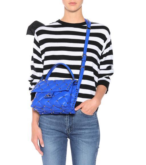 VALENTINO GARAVANI Patent Leather Rockstud Mule In Nude