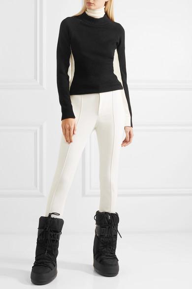 MOON BOOT Icon Suede-trimmed Quilted Shell Snow Boots In Black