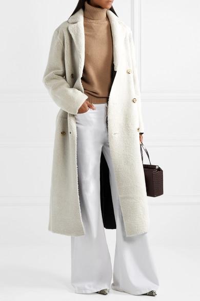 FRAME Womens White Le Pixie Slim Palazzo Wide-leg High-rise Stretch Denim-blend Jeans