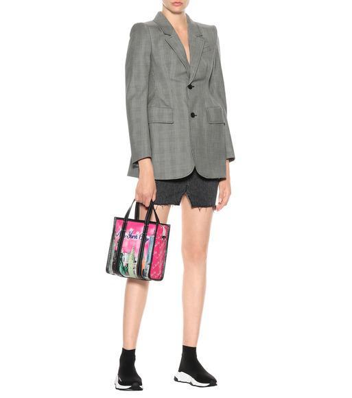 BALENCIAGA Womens Blk/white Women's Speed Stretch-knit Trainers Eur 36 / 3 Uk In Black