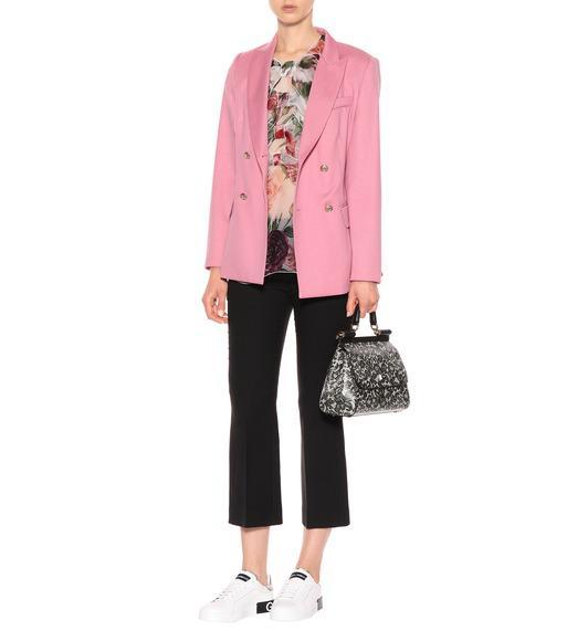 DOLCE & GABBANA Portofino Sneakers In White Leather