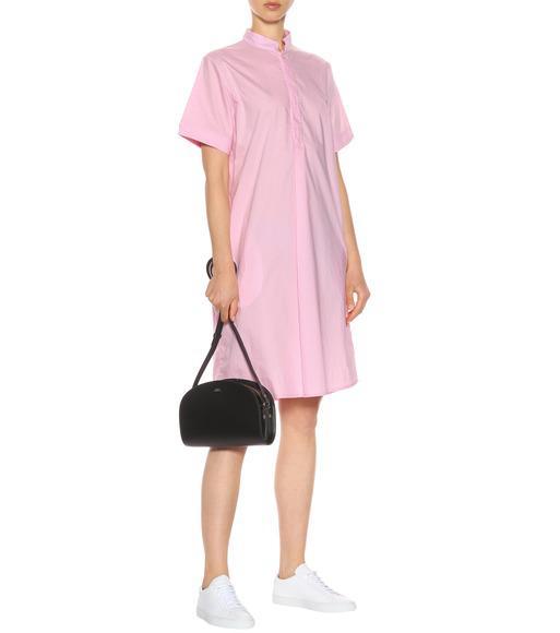 APC Stylish Black Leather Mini Crossbody Bag For Women