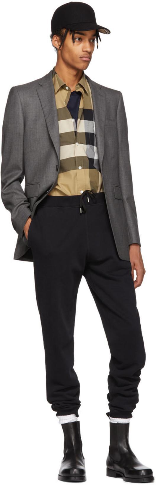 BURBERRY Men Cotton Shirt With Check Print In Multi