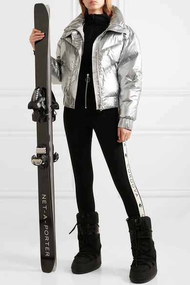 MOON BOOT Icon Suede-trimmed Quilted Shell Snow Boots In Black