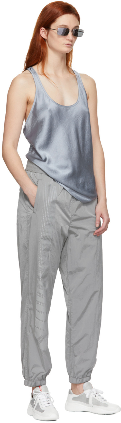 PRADA White Lace Up Sneakers In Multi