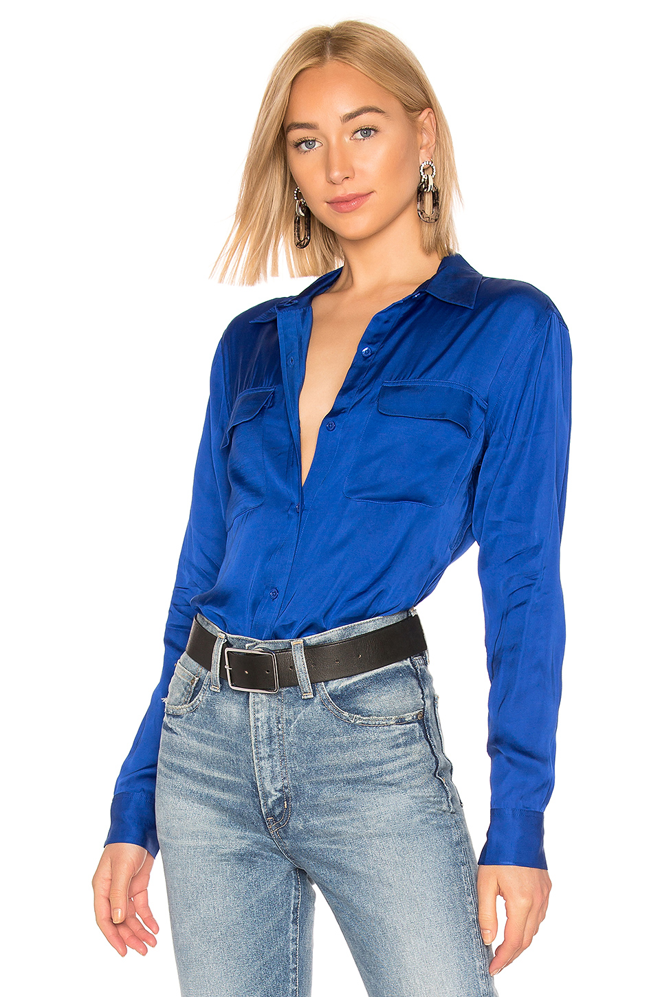 B-LOW THE BELT Milla Belt In Black & Silver