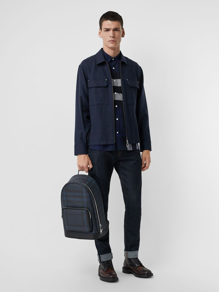 BURBERRY Summerton Shirt Men In Blue