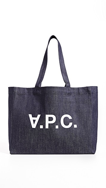 APC A.p.c. Blue Denim Daniela Shopping Bag
