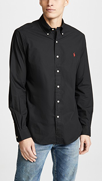 POLO RALPH LAUREN Shirt With Pony In Black