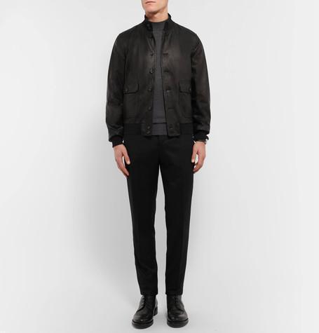 THOM BROWNE Milano Stitch Crew Neck Pullover In Gray