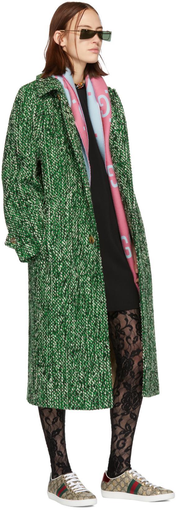 GUCCI Ace Gg Supreme Bee-print Monogrammed Sneakers In Beige