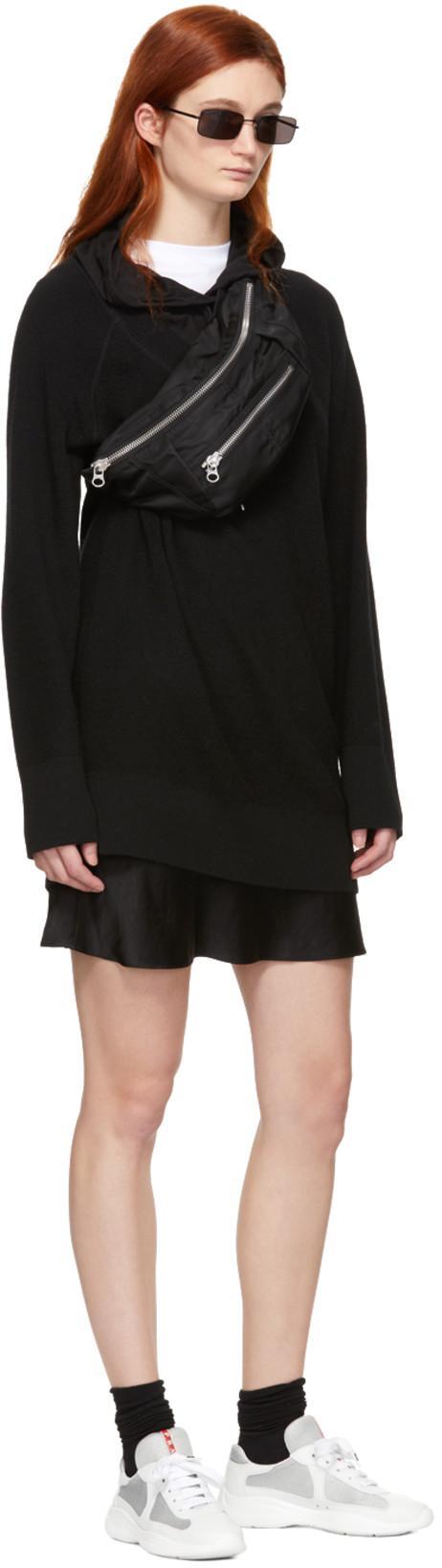 PRADA White Lace Up Sneakers In Multi