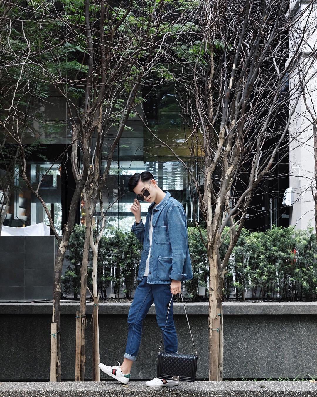 GUCCI Men's New Ace Embroidered Low-top Sneakers In Bianco