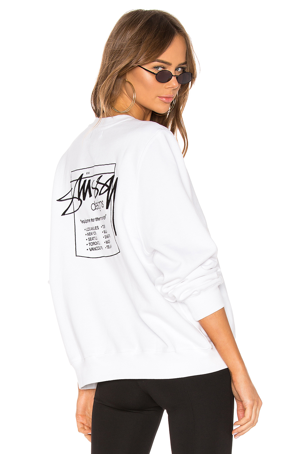 LE SPECS Womens Black Outta Love Oval-frame Plastic Sunglasses