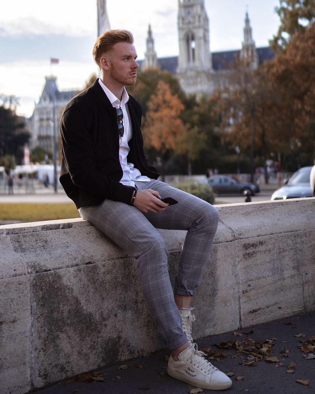 SAINT LAURENT Sl61 Low-top Leather And Suede Trainers In Blanc Optique Paris Roof
