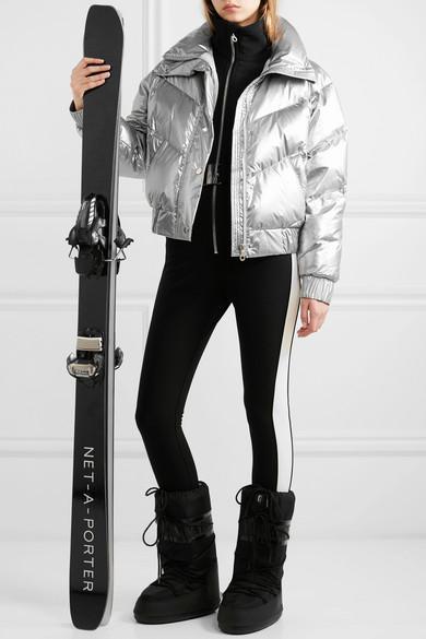 MOON BOOT Icon Suede-trimmed Quilted Shell Snow Boots In Black