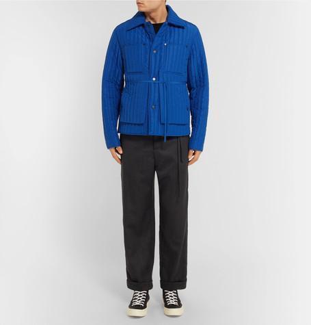 MONTBLANC Tweed-effect Reversible Belt In Black