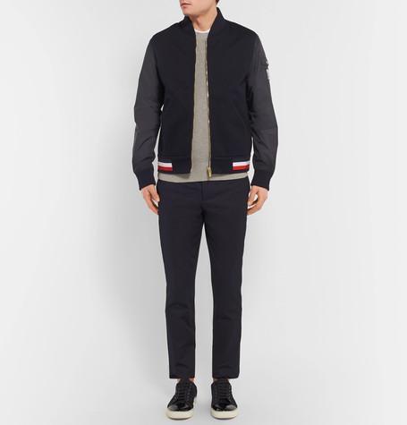 LANVIN Cap-toe Suede And Patent-leather Sneakers In Blue