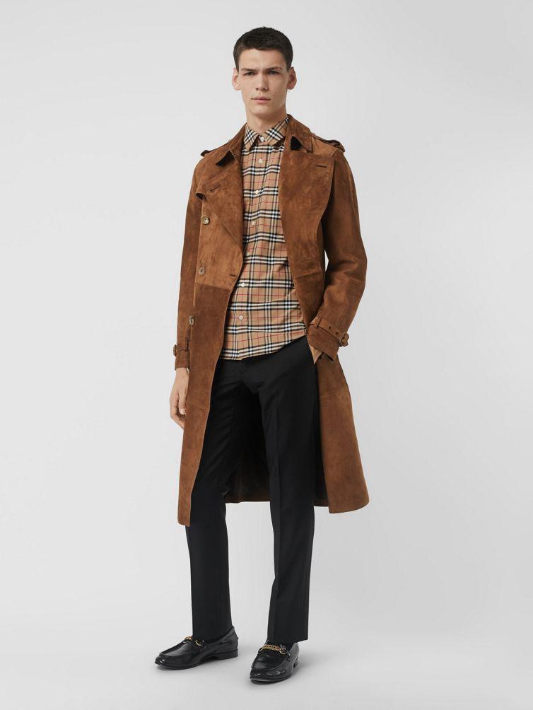 BURBERRY Shirt With Vintage Check Pattern In Neutral