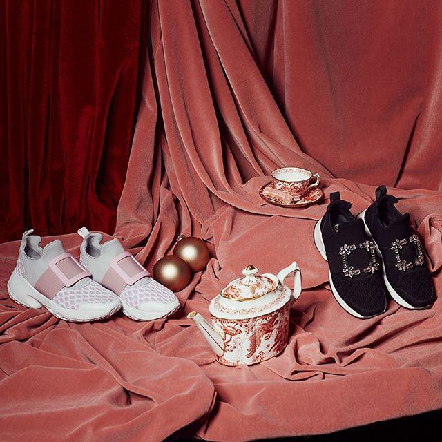 ROGER VIVIER Woman Sneakers Black Size 11.5 Textile Fibers, Soft Leather