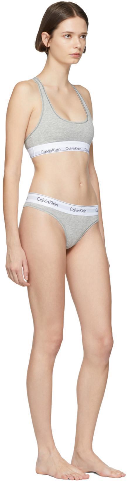 CALVIN KLEIN UNDERWEAR Modern Cotton Stretch Cotton-blend Briefs In White