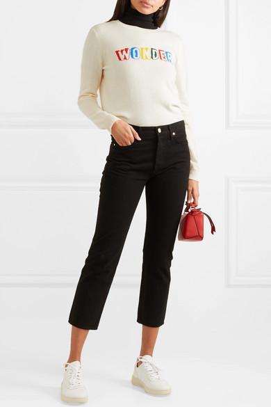 THEORY Leenda R Ribbed Merino Wool-blend Turtleneck Sweater In Black