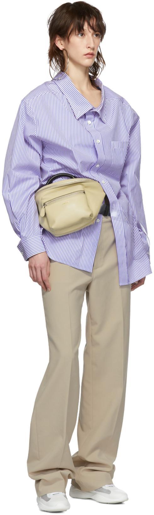 PRADA White Lace Up Sneakers In Multi