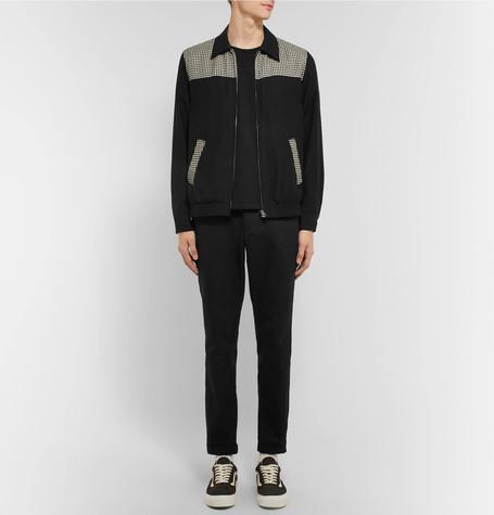 LANVIN Cap-toe Suede And Patent-leather Sneakers In Blue