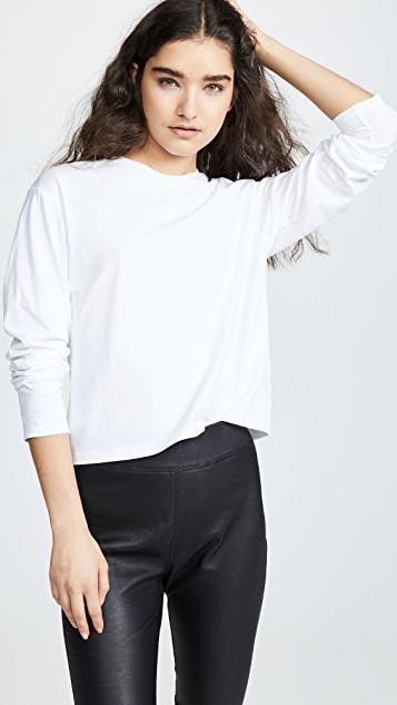 ATM ANTHONY THOMAS MELILLO Classic Jersey Long-sleeve Boy Tee In White