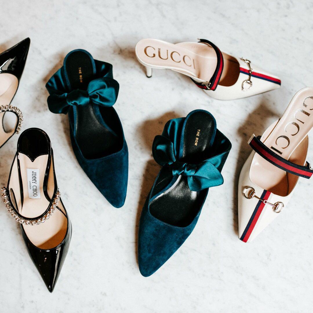 JIMMY CHOO Black Leather Sabot Painted With Crystal Strap In Nero