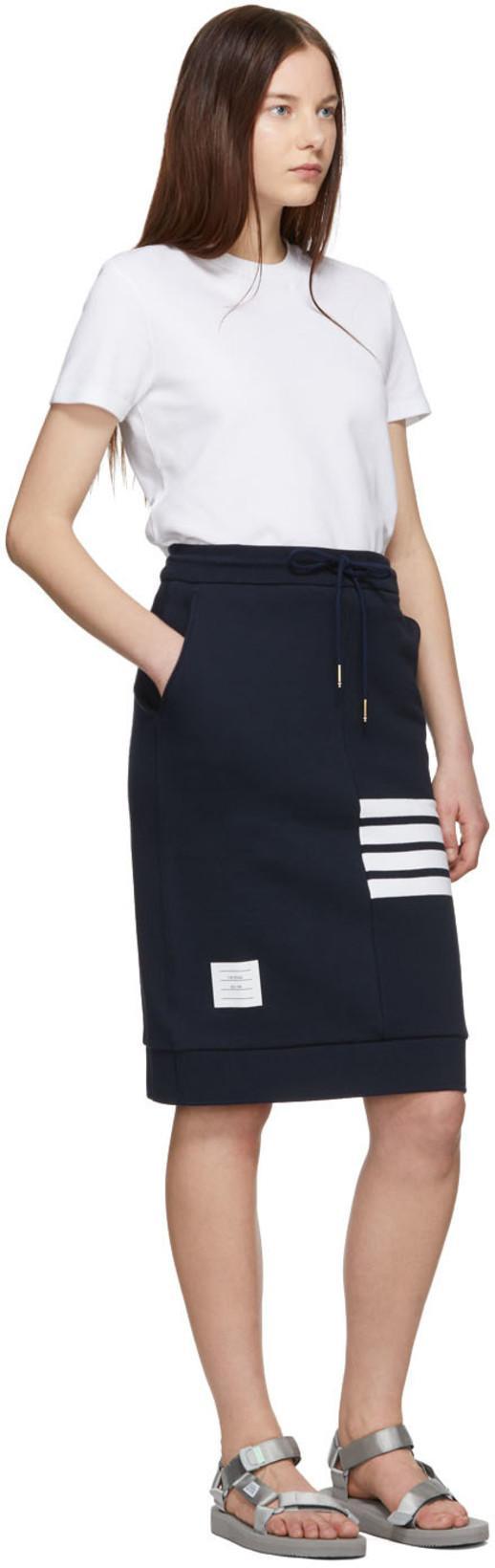 THOM BROWNE Relaxed-fit Cotton T-shirt In White