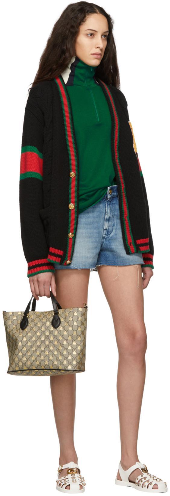 gucci small eden canvas tote