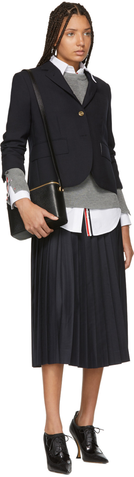 THOM BROWNE Crewneck Sweatshirt In Grey