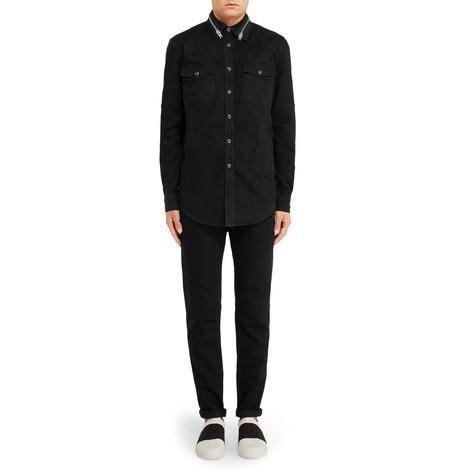 MONTBLANC Tweed-effect Reversible Belt In Black