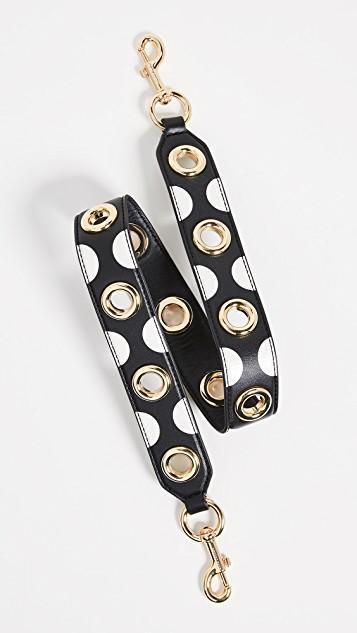 MARC JACOBS 'the Snapshot' Black Shoulder Bag With Metal Logo At The Front